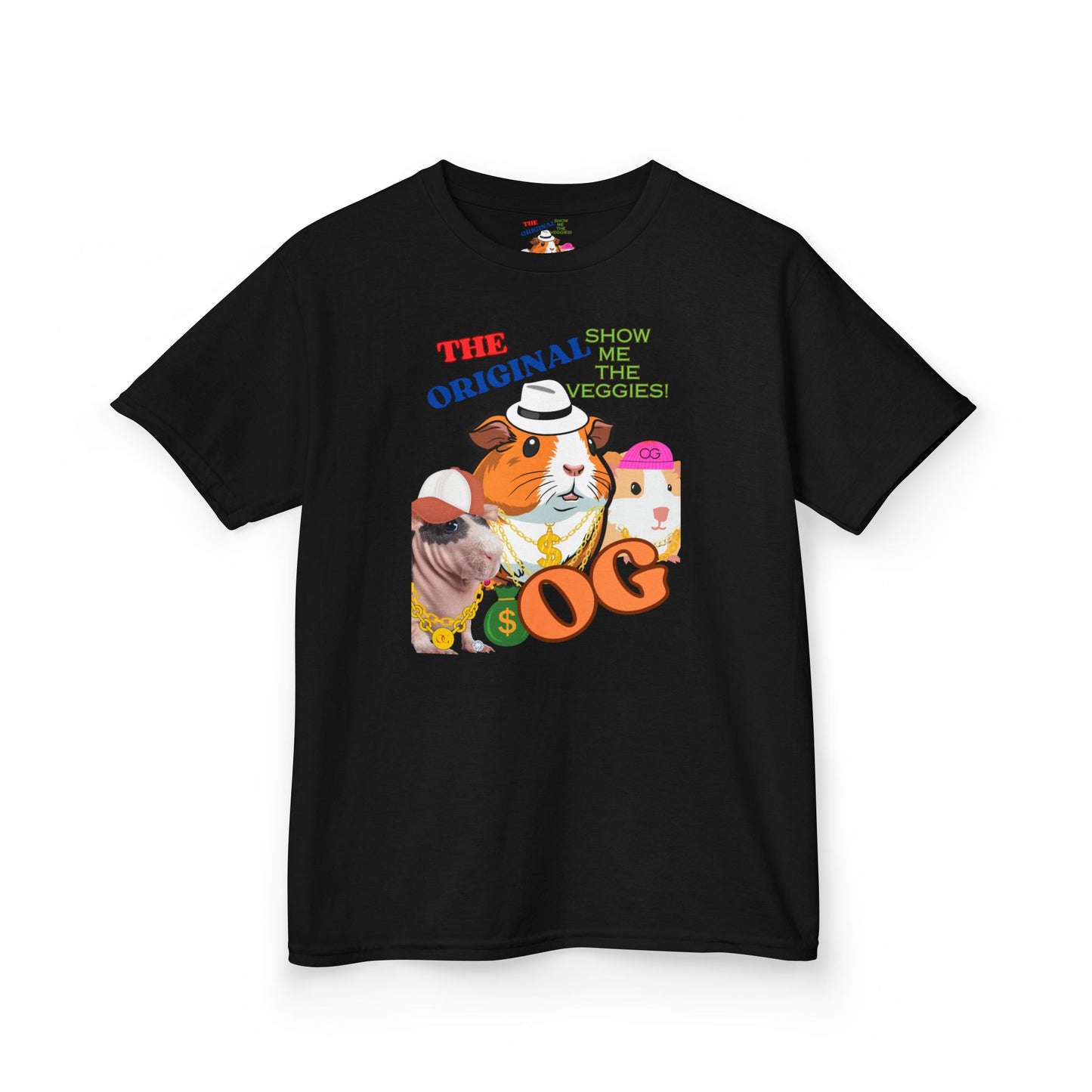 The Original OG Show Me the Veggies, Guinea Pig Kids Heavy Cotton™ Tee