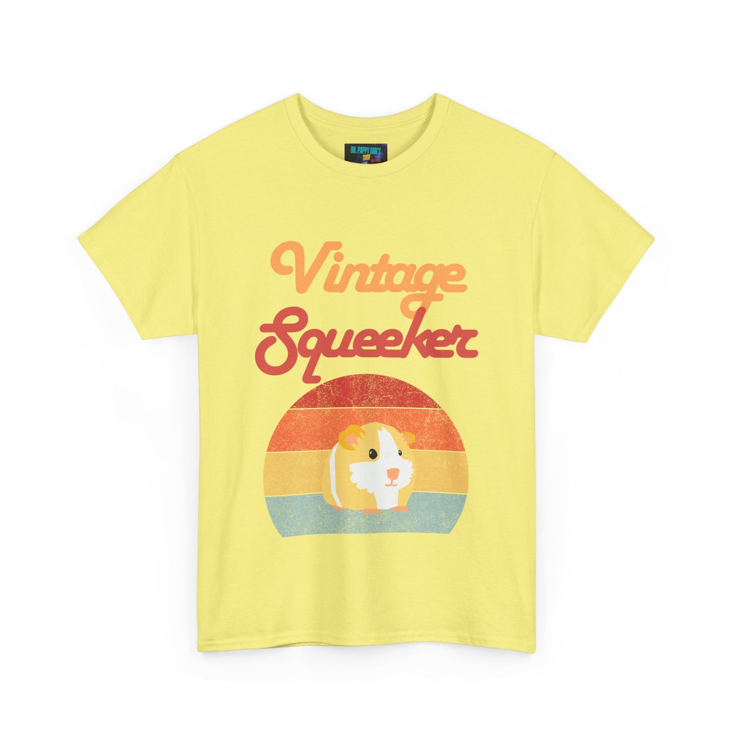 Vintage Squeeker Unisex Heavy Cotton Tee, Cute Pet Lover Shirt, Gift for Guinea Pig Owners, Retro Animal Tee, Fun Casual Wear