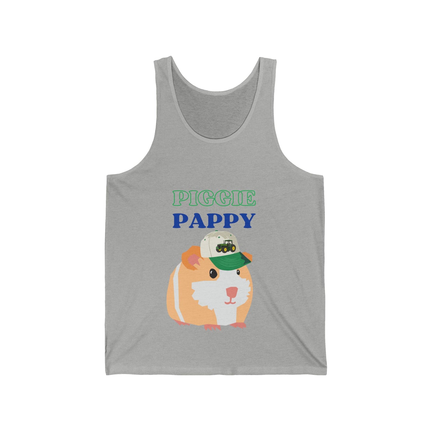 Piggie Pappy Unisex Jersey Tank, Guinea Pig Artwork