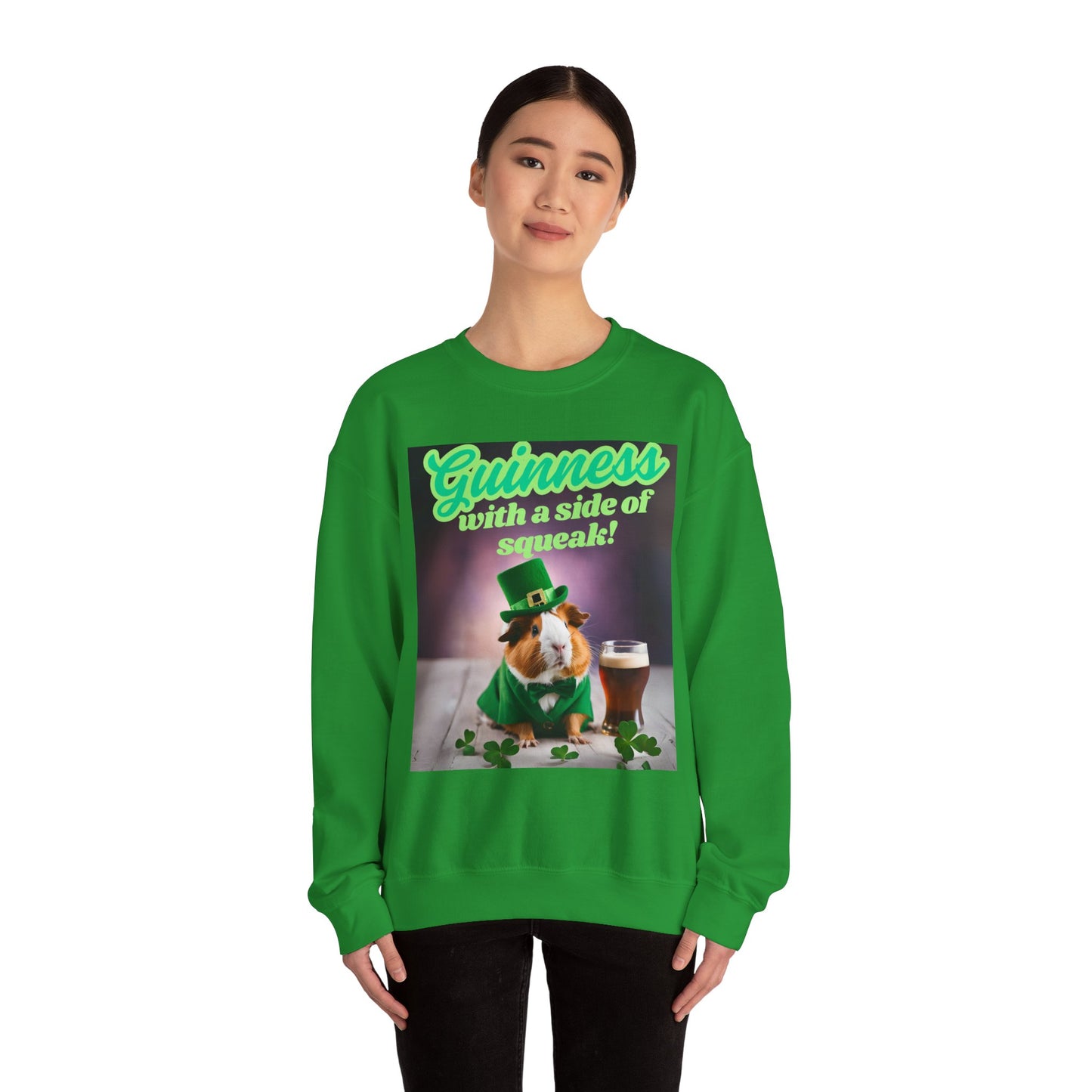 St. Patrick's Day Sweatshirt, Funny Pet Sweatshirt, Guinea Pigs