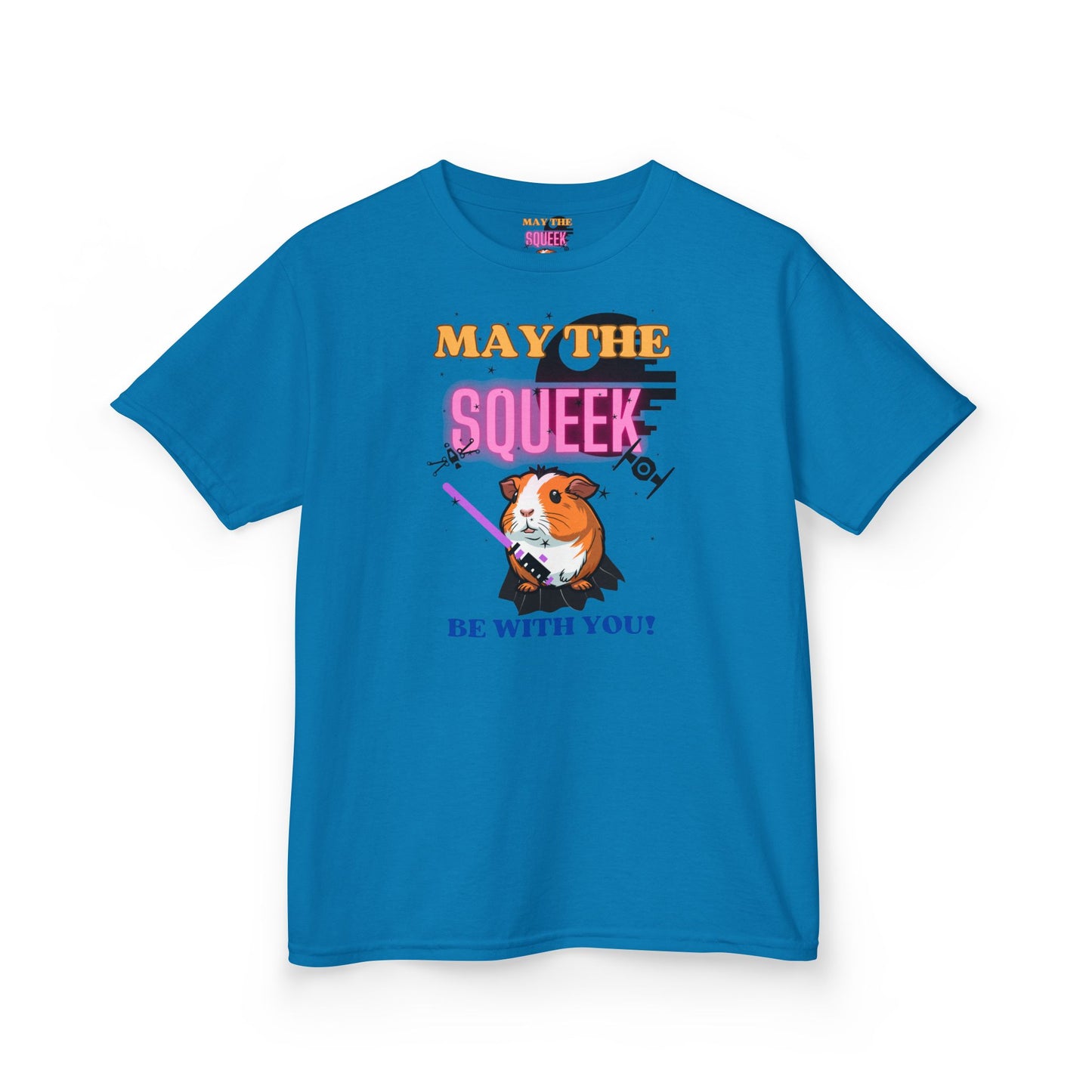 May the Squeek Be With You, Guinea Pig, Star Wars Themed, Kids Heavy Cotton™ Tee