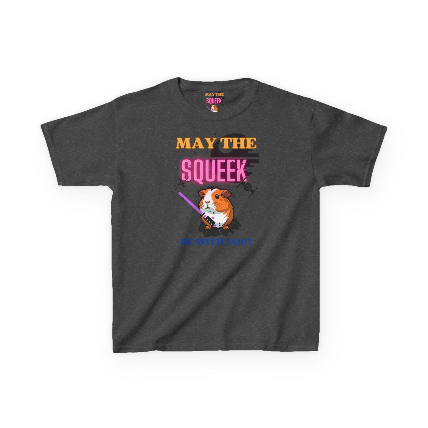 May the Squeek Be With You, Guinea Pig, Star Wars Themed, Kids Heavy Cotton™ Tee