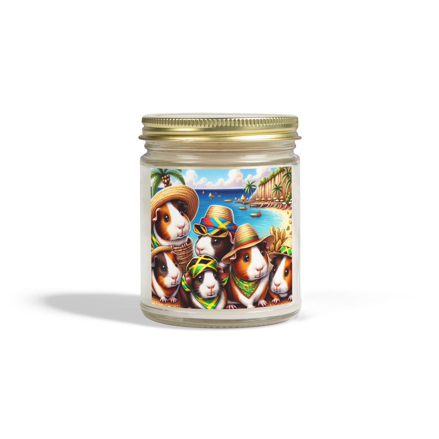 Candles, Guinea Pigs in Jamaica Coconut Apricot Wax