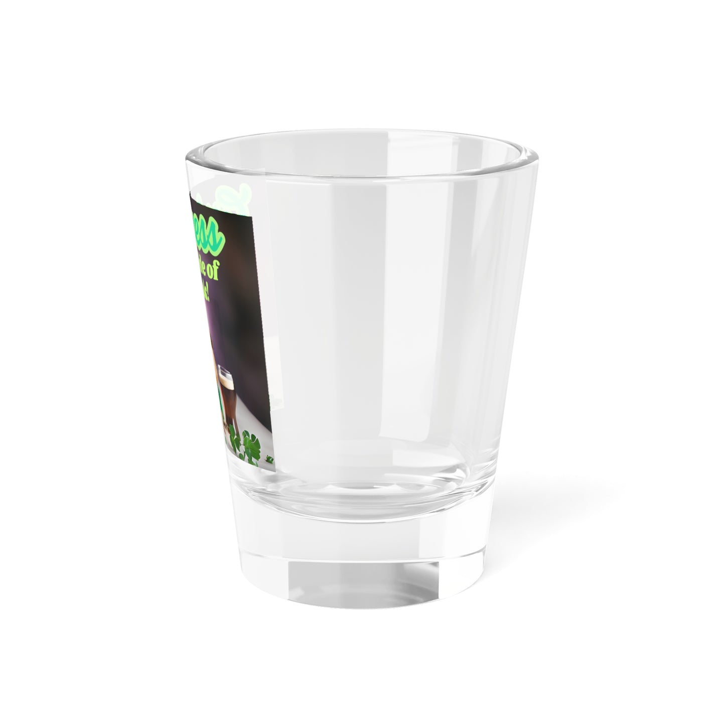 Funny St. Patrick's Day Shot Glass, "Guinness with a Side of Squeak!" Perfect for Parties, Gifts, Celebrations, Guinea Pig