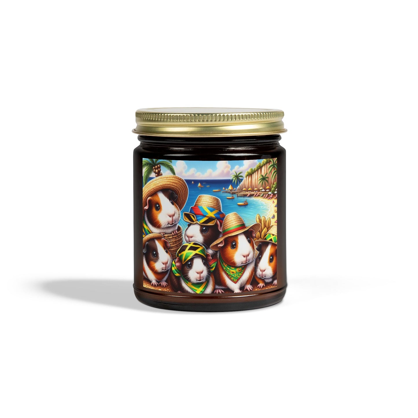 Candles, Guinea Pigs in Jamaica Coconut Apricot Wax