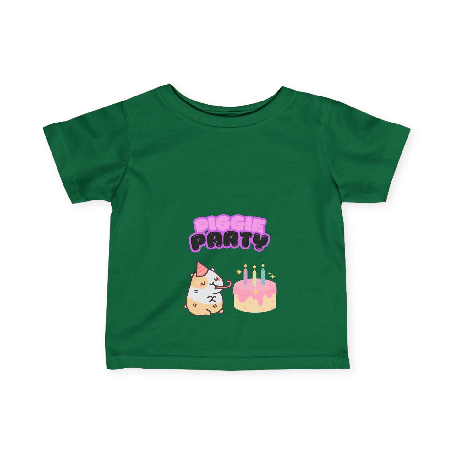 Cute Infant Tee, Piggie Party Baby T-Shirt, Fun Birthday Wear, Toddler Clothing, Kids Party Outfit, Baby Shower Gift, Guinea Pig, Cavey