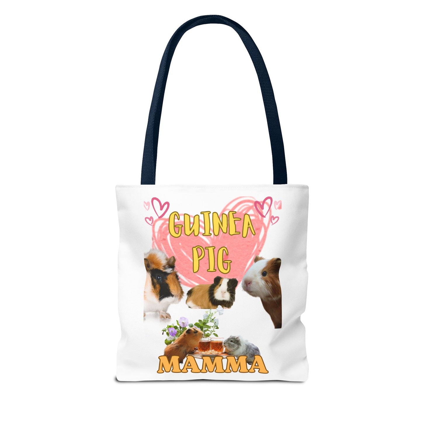 Guinea Pig Mamma Tote Bag - Cute Animal Lover Gift, Guinea Pig Mom Shoulder Bag, Pet Owner Reusable Shopping Tote, Small Animal Mama Beach