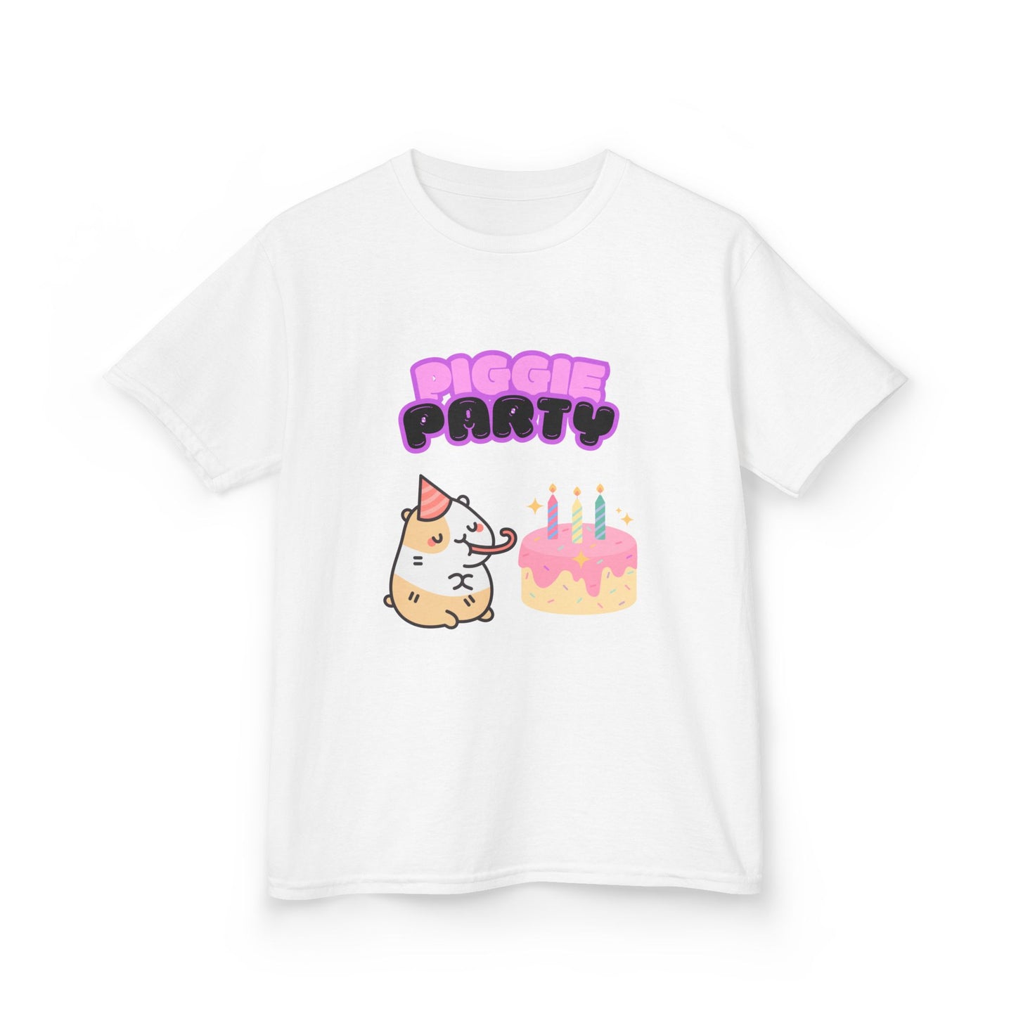 Kids T-Shirt, Guinea Pig Birthday Party Tee, Cute Animal Shirt, Children's Graphic Top, Youth Clothing, Birthday Gift