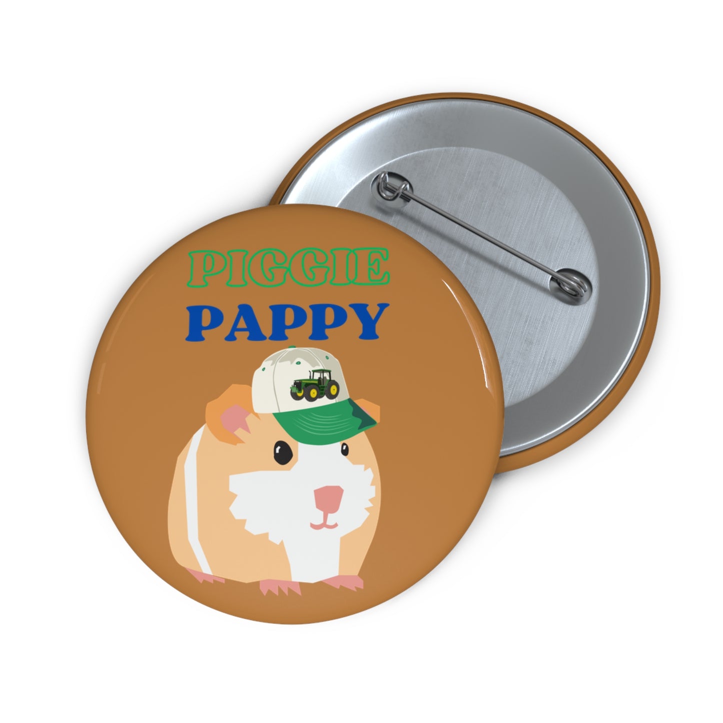 Guinea Pig Pappy Pin Buttons