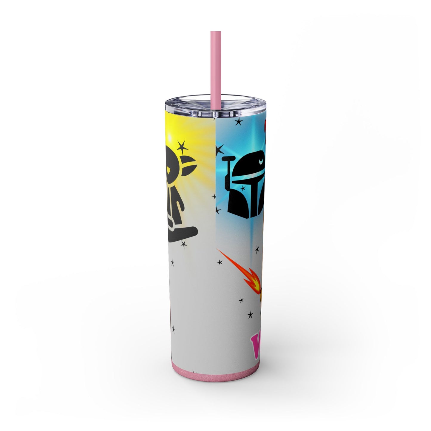 This is the Wheek, Guinea Pig Star Wars Themed Skinny Tumbler with Straw, 20oz