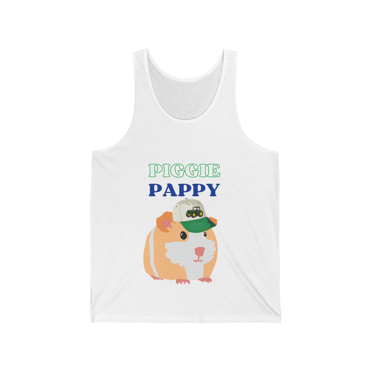 Piggie Pappy Unisex Jersey Tank, Guinea Pig Artwork