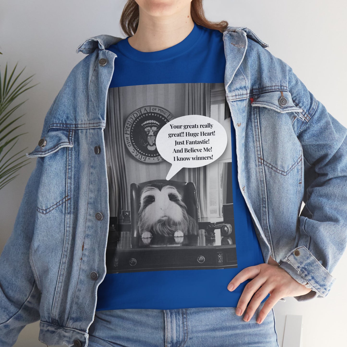 Funny Trump Guinea Pig T-Shirt, Resolute Desk Political Tee, I Know Winners Believe Me Shirt, Unisex Cotton Top, Animal Lover Gift