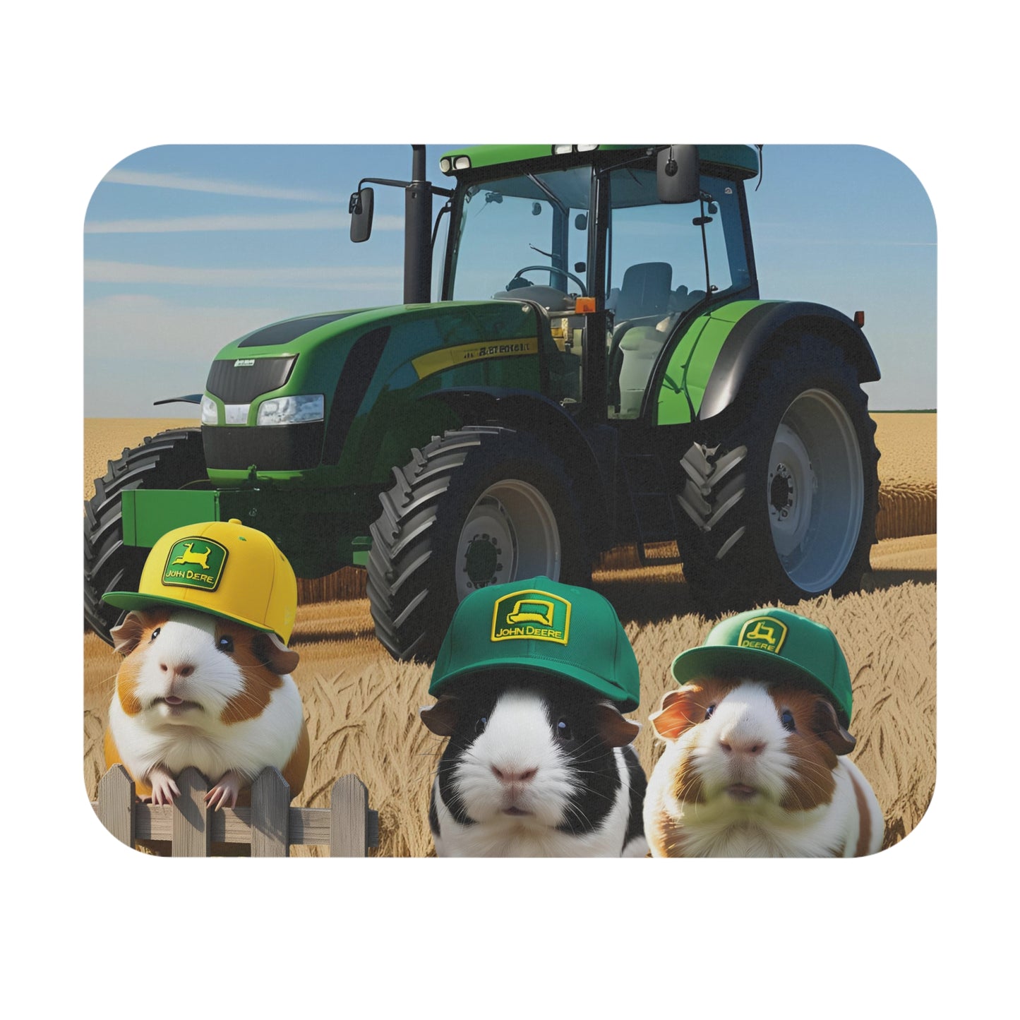 Guinea Pig Tractor Mouse Pad (Rectangle)