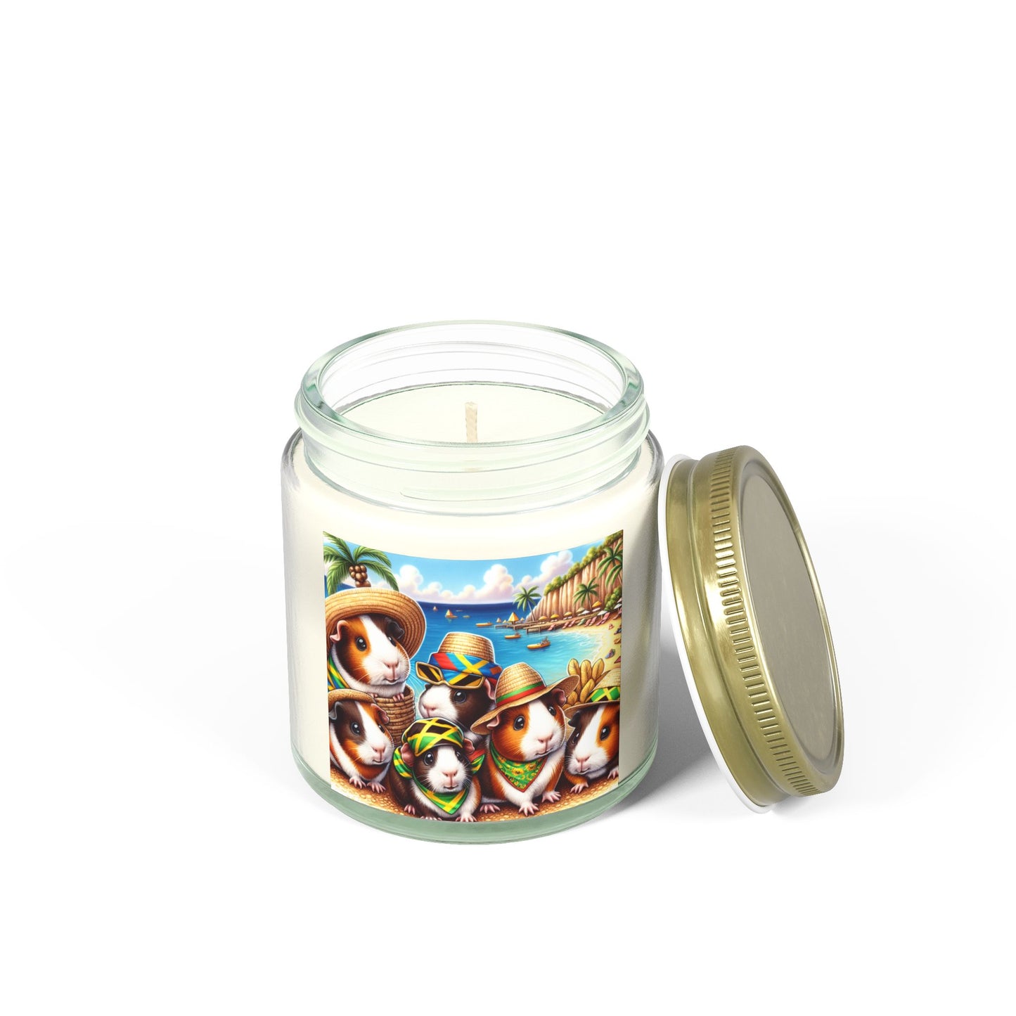 Candles, Guinea Pigs in Jamaica Coconut Apricot Wax