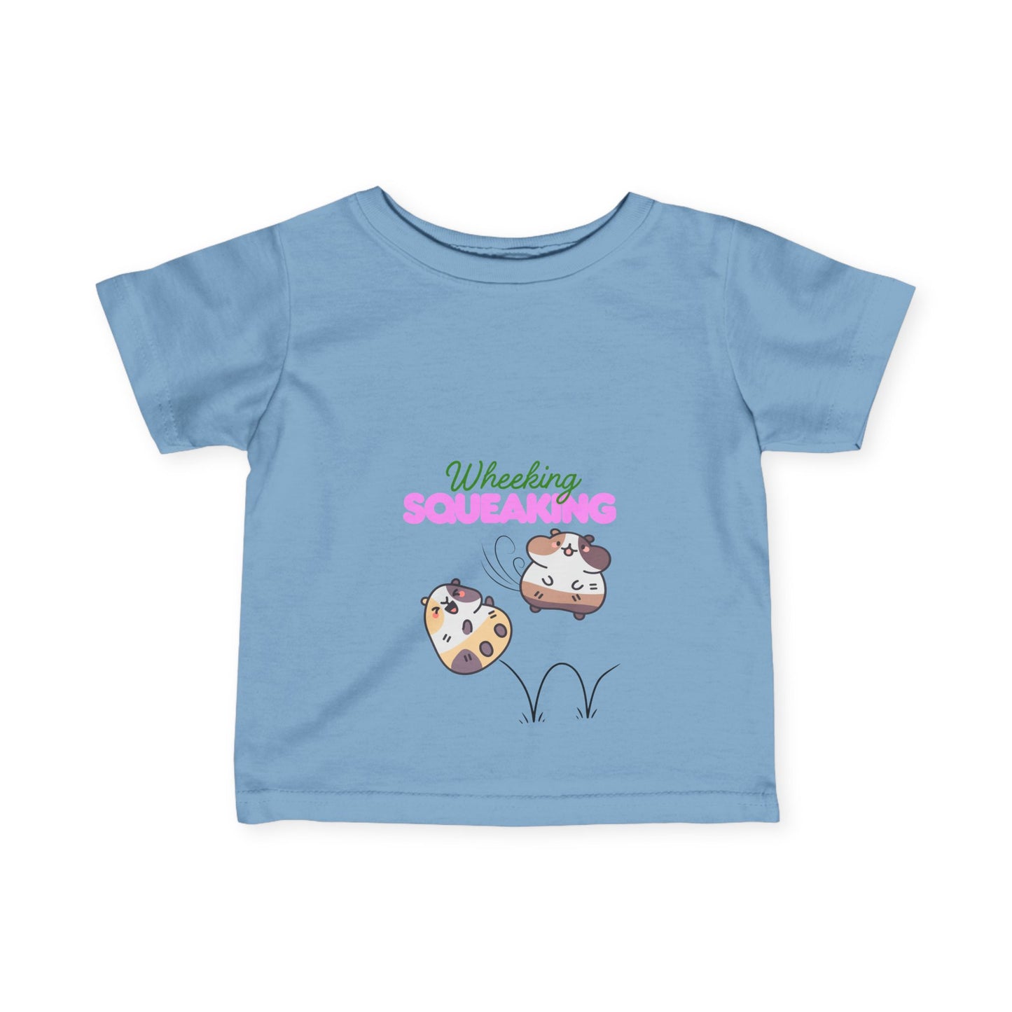 Guinea Pig Infant Tee, Wheeking & Squeaking, Customize-able Back, Cute Kawaii Animal Shirt, Baby Clothes, Toddler Top, Kids Graphic T-Shirt