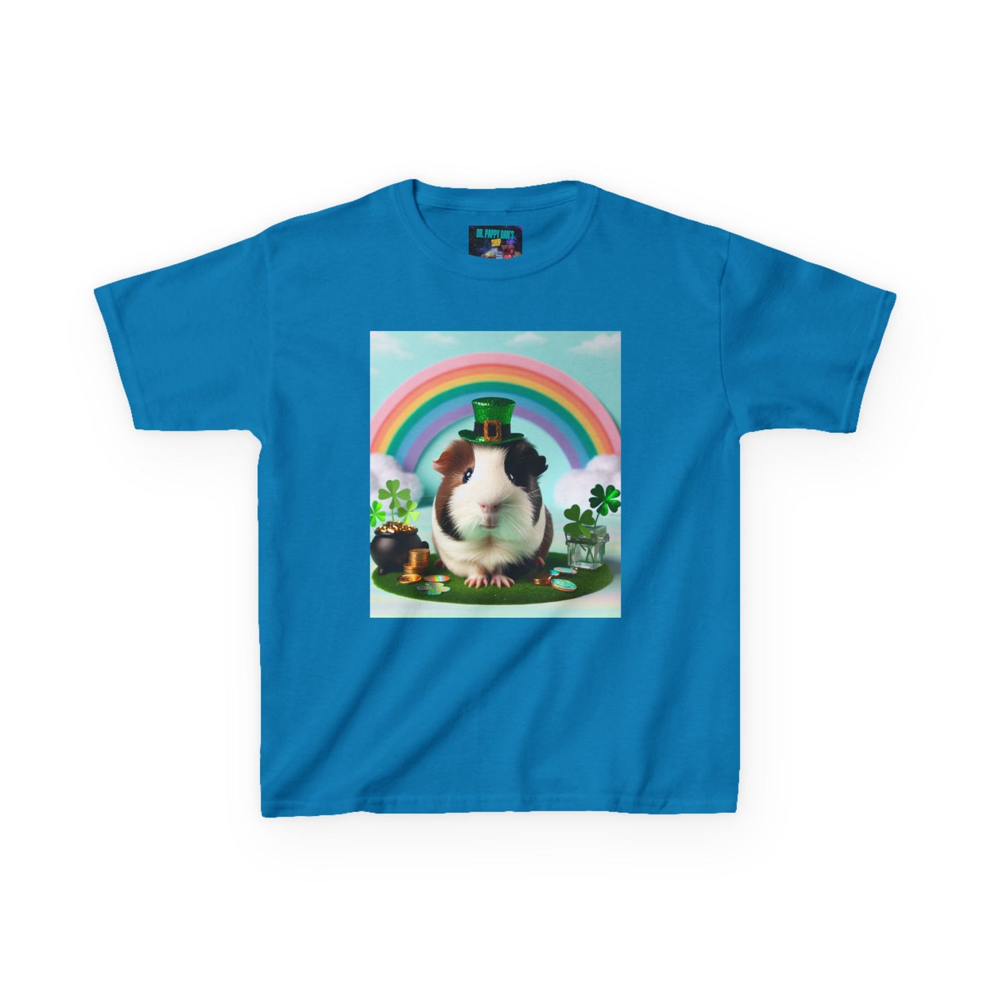 Guinea Pig Rainbow Tee, Fun Kids Shirt, St. Patrick's Day, Animal Lover Gift,