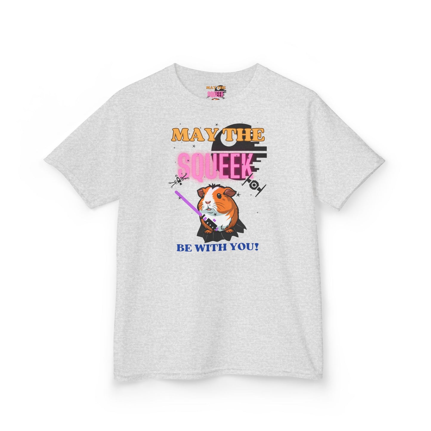 May the Squeek Be With You, Guinea Pig, Star Wars Themed, Kids Heavy Cotton™ Tee