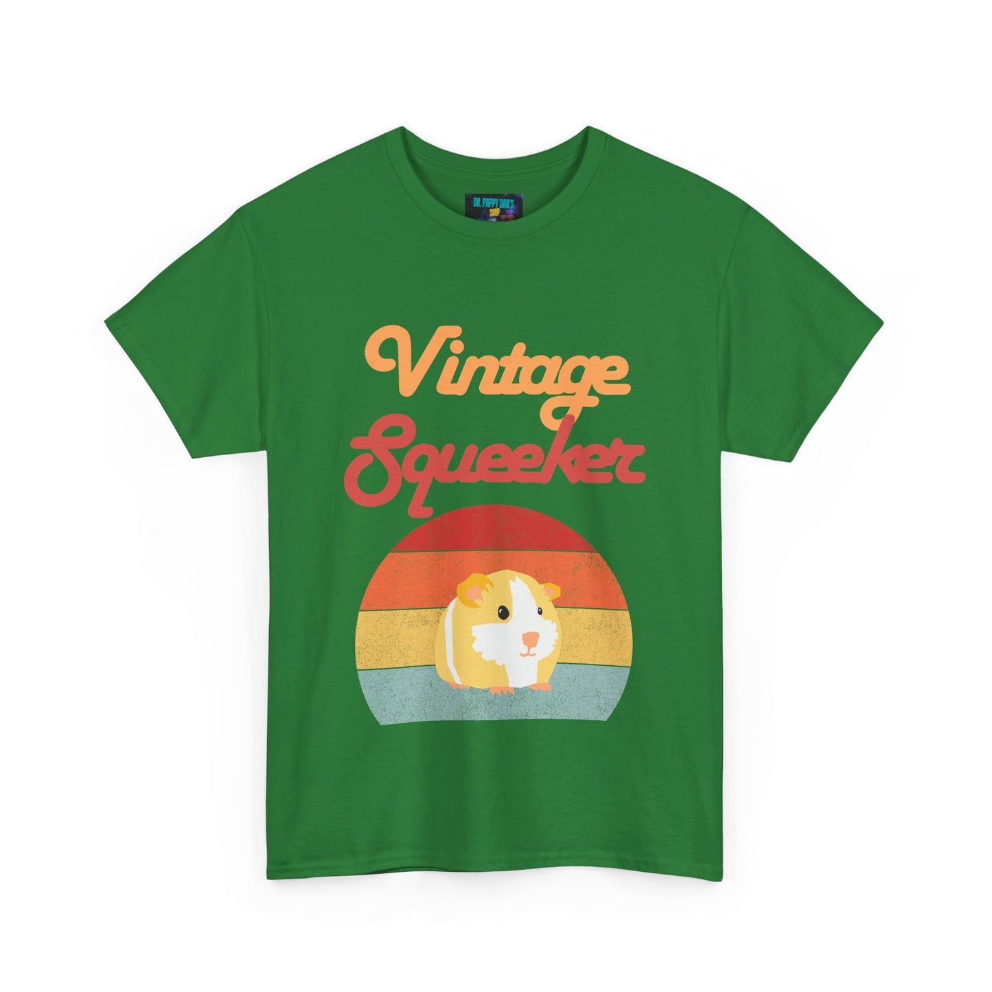 Vintage Squeeker Unisex Heavy Cotton Tee, Cute Pet Lover Shirt, Gift for Guinea Pig Owners, Retro Animal Tee, Fun Casual Wear